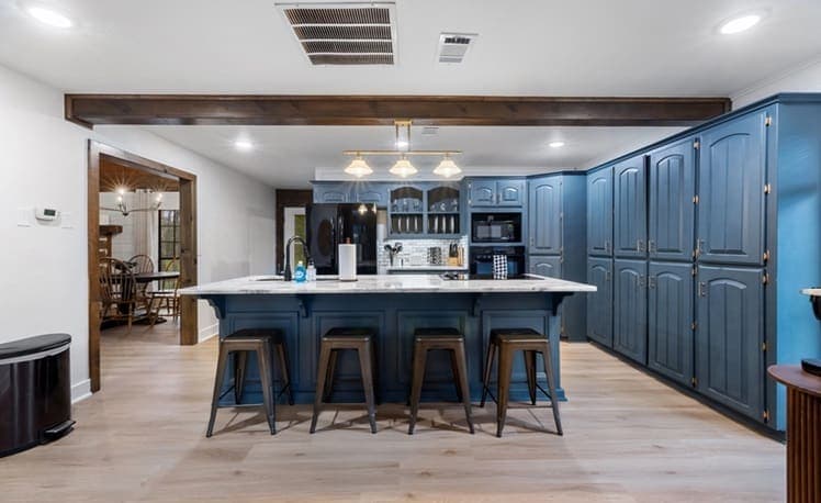 Kitchen leading into the dining area
